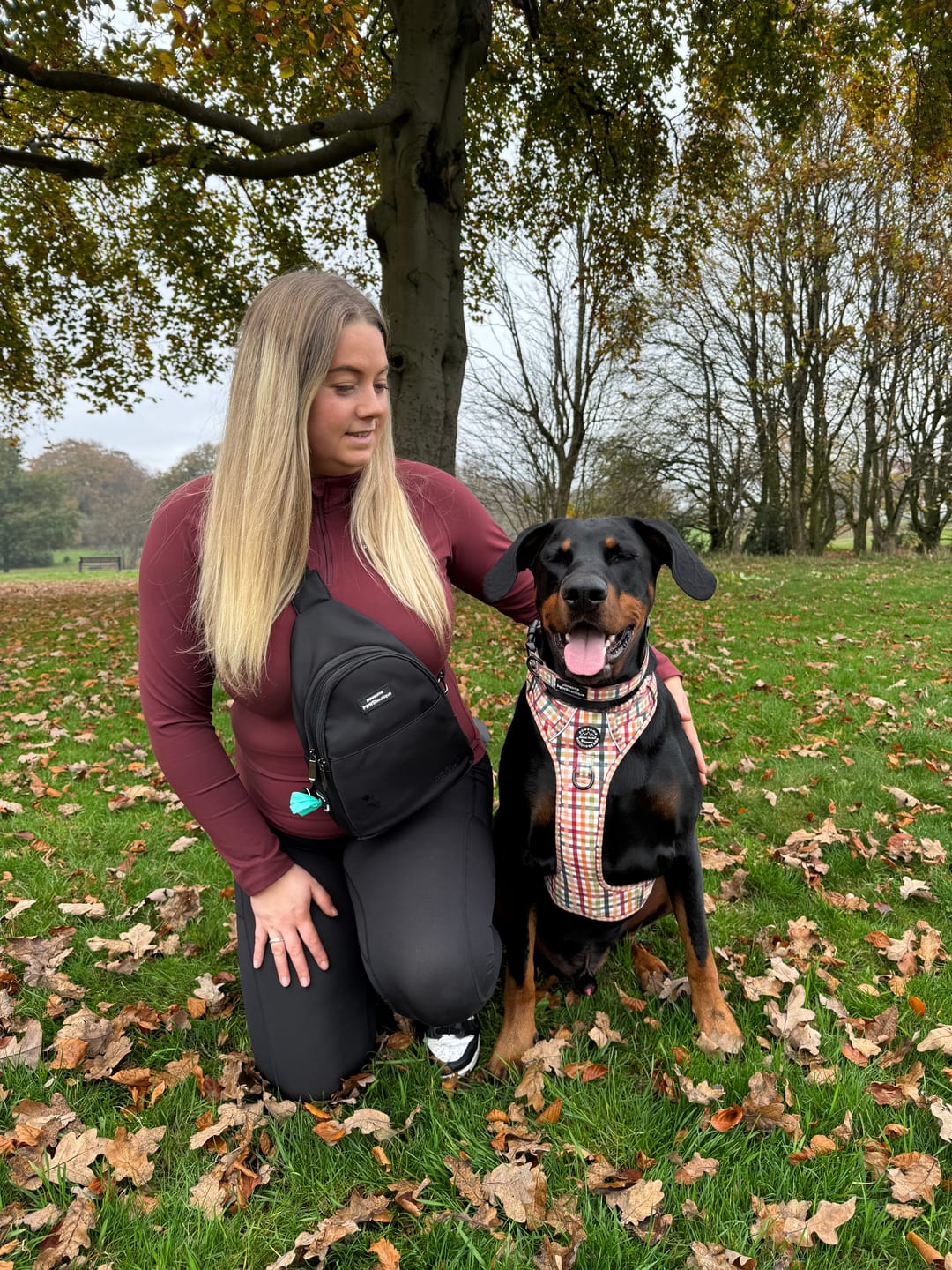 Customer photo review of Sling Backpack - Walkies Ready® Black