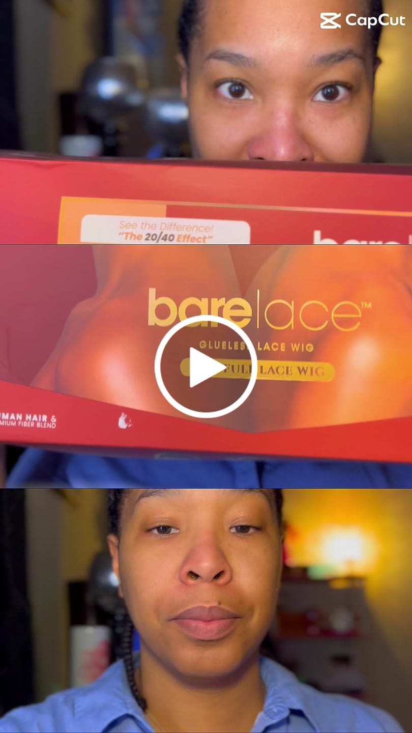 Customer video review of Sensationnel Bare Lace Glueless Human Hair Blend 100% Full Lace Wig - FULL LACE UNIT 4