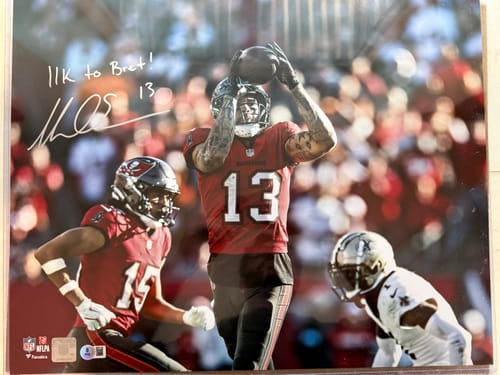 Customer photo review of Mike Evans Autograph Signing