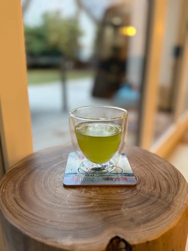 Customer photo review of Sencha Shizuku with Matcha Powder