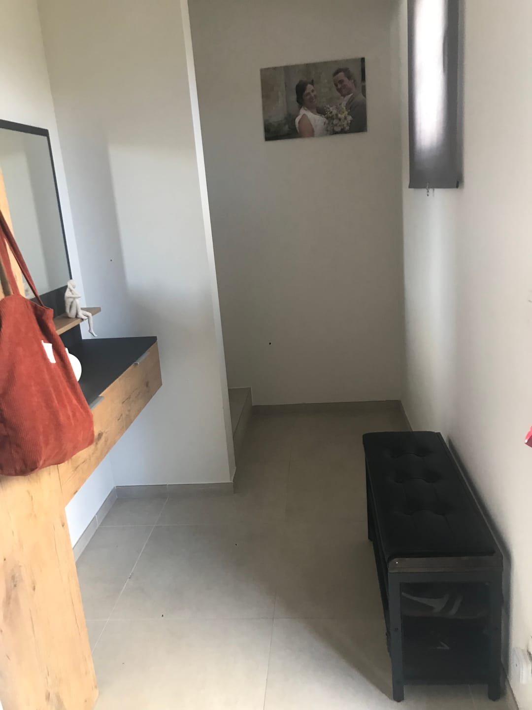 Customer photo review of Schoenenrek industrieel met bank | Houtlook en Staal | 80x30x48cm