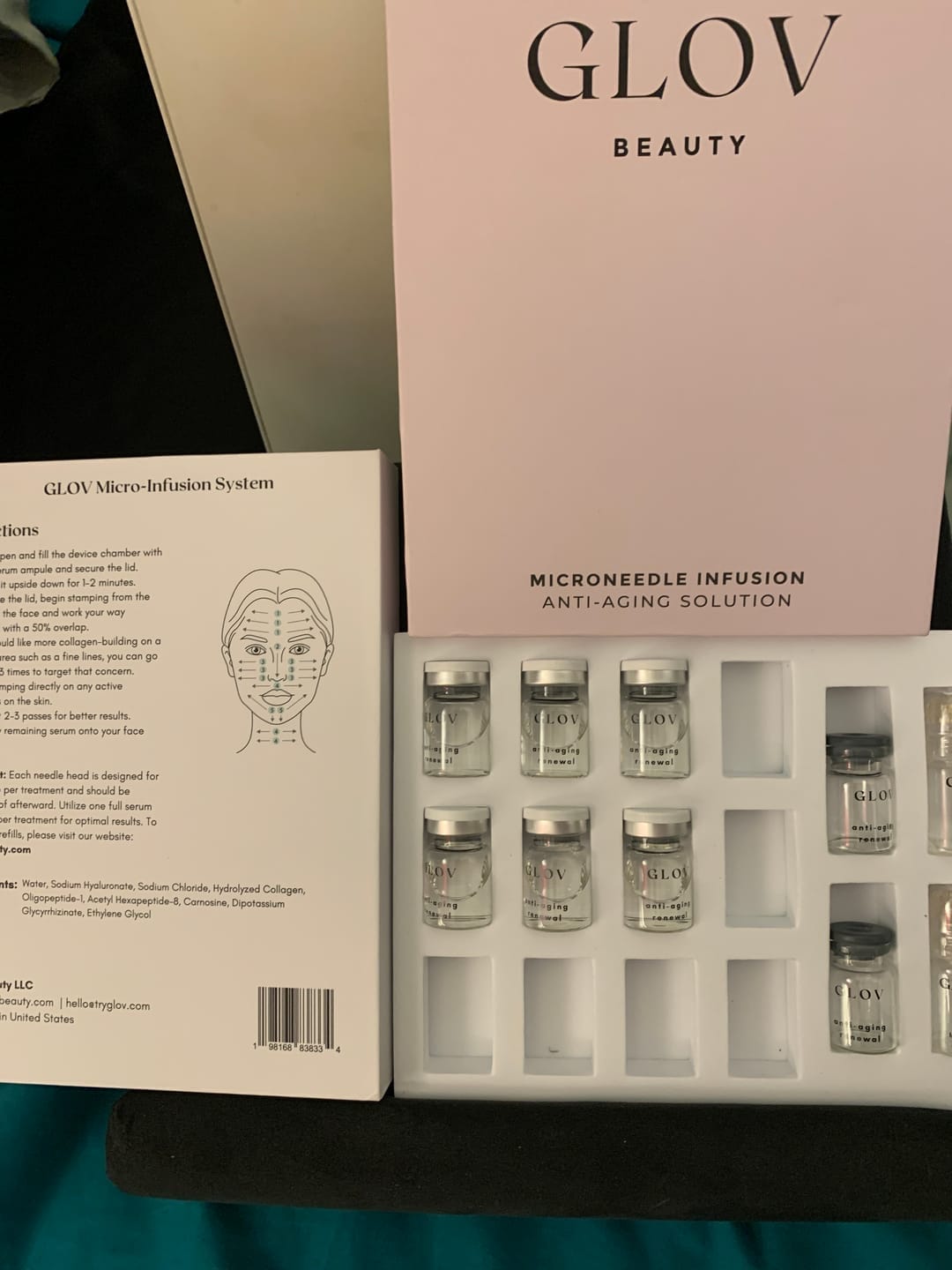 Customer photo review of Système de micro perfusion Glov Beauté