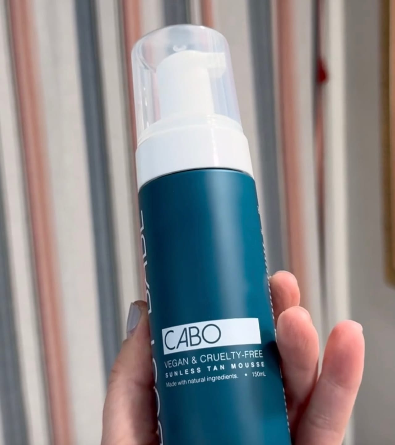 Customer photo review of Cabo Self Tan Mousse w/Mitt