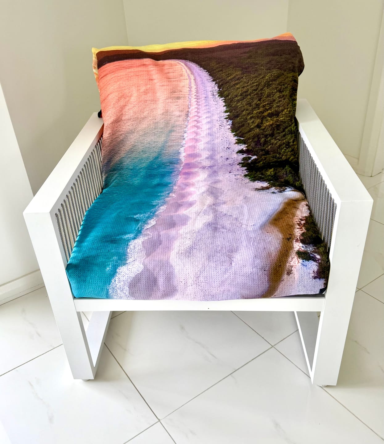 Customer photo review of Summer Sun | Hyams Beach – Beach Towel