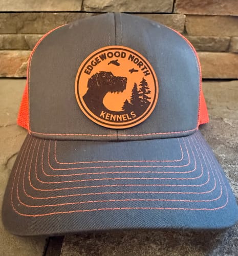 Customer photo review of Custom Leather Patch Hats Richardson 112 Laser Engraved