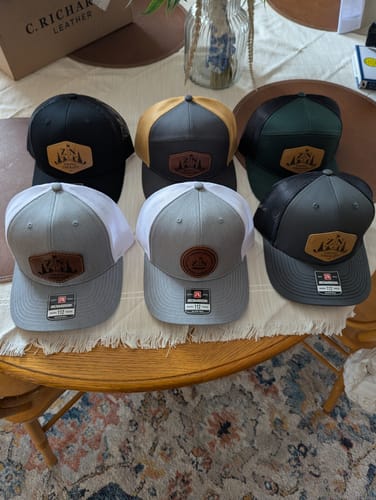 Customer photo review of Richardson 112 Custom Leather Patch Hat