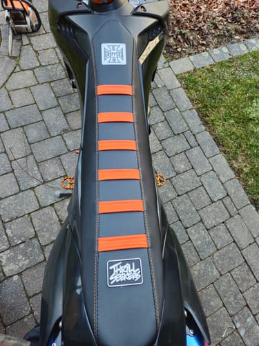 Customer photo review of Custom Seat Cover: 2012 KTM 500 EXC