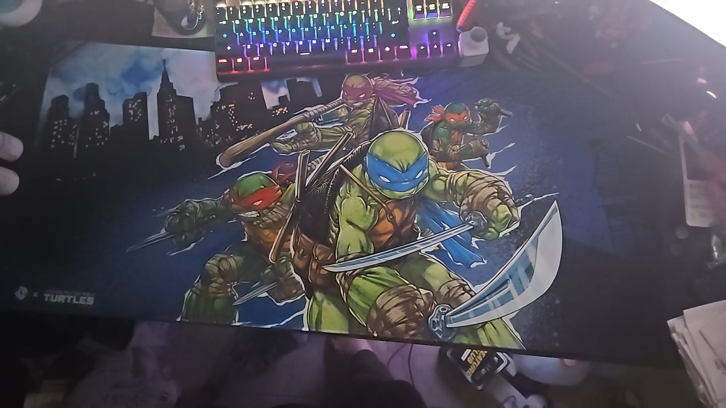 Customer photo review of Oni Deskpad - Teenage Mutant Ninja Turtles