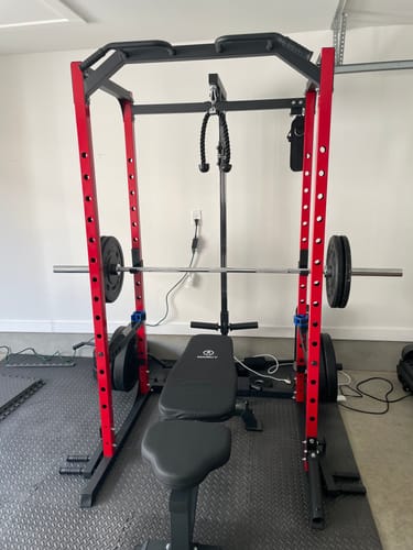 Customer photo review of EVOLPOW P2A Brute All-in-One Power Rack Home Gym - For Beginner