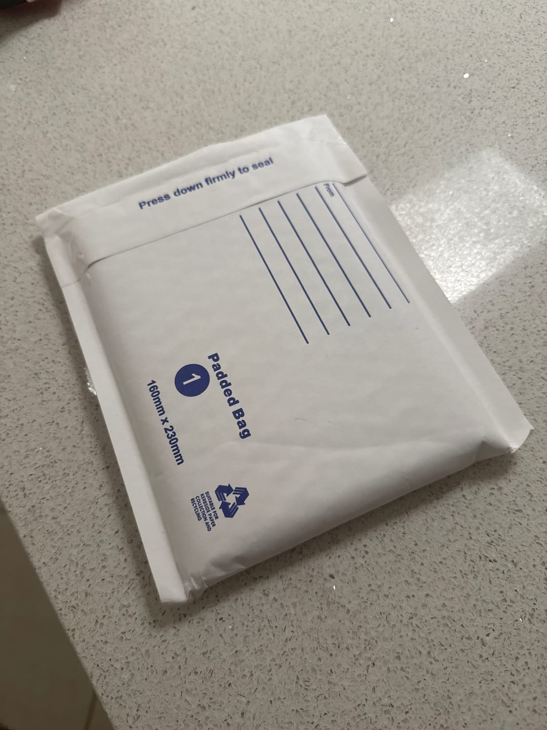 Customer photo review of BubblePRO Bubble Mailer 01 160 x 230mm White