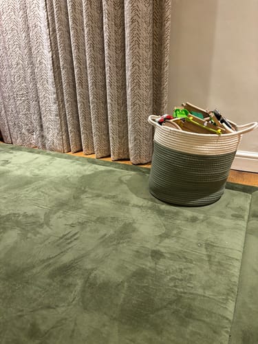 Customer photo review of Coffee Light Brown Play Mat