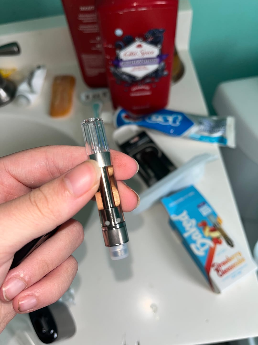 Customer photo review of 1 Gram HHC Vape Cartridge - Strawberry Cheesecake | Indica