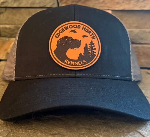 Customer photo review of Custom Leather Patch Hats Richardson 115 Laser Engraved