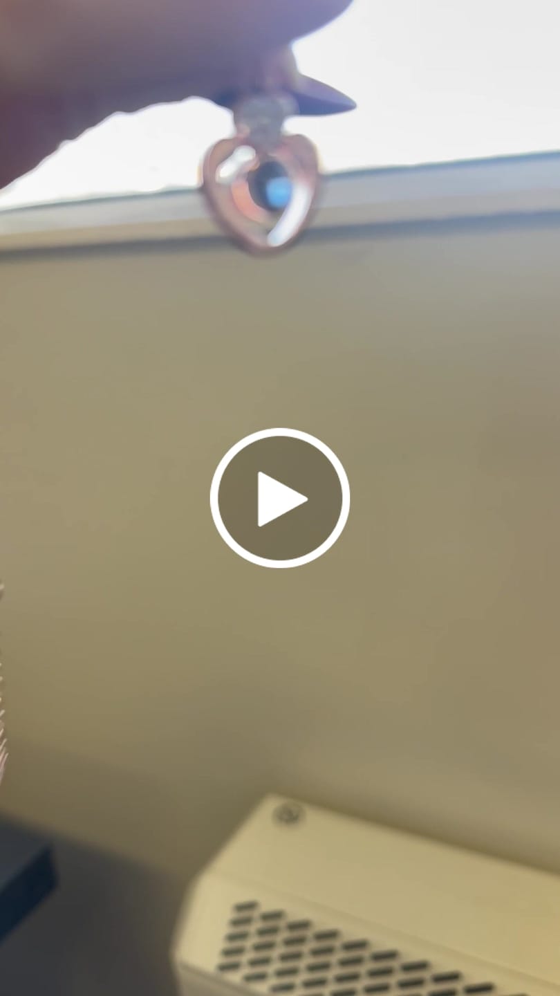 Customer video review of Customised Double Love Projection Necklace