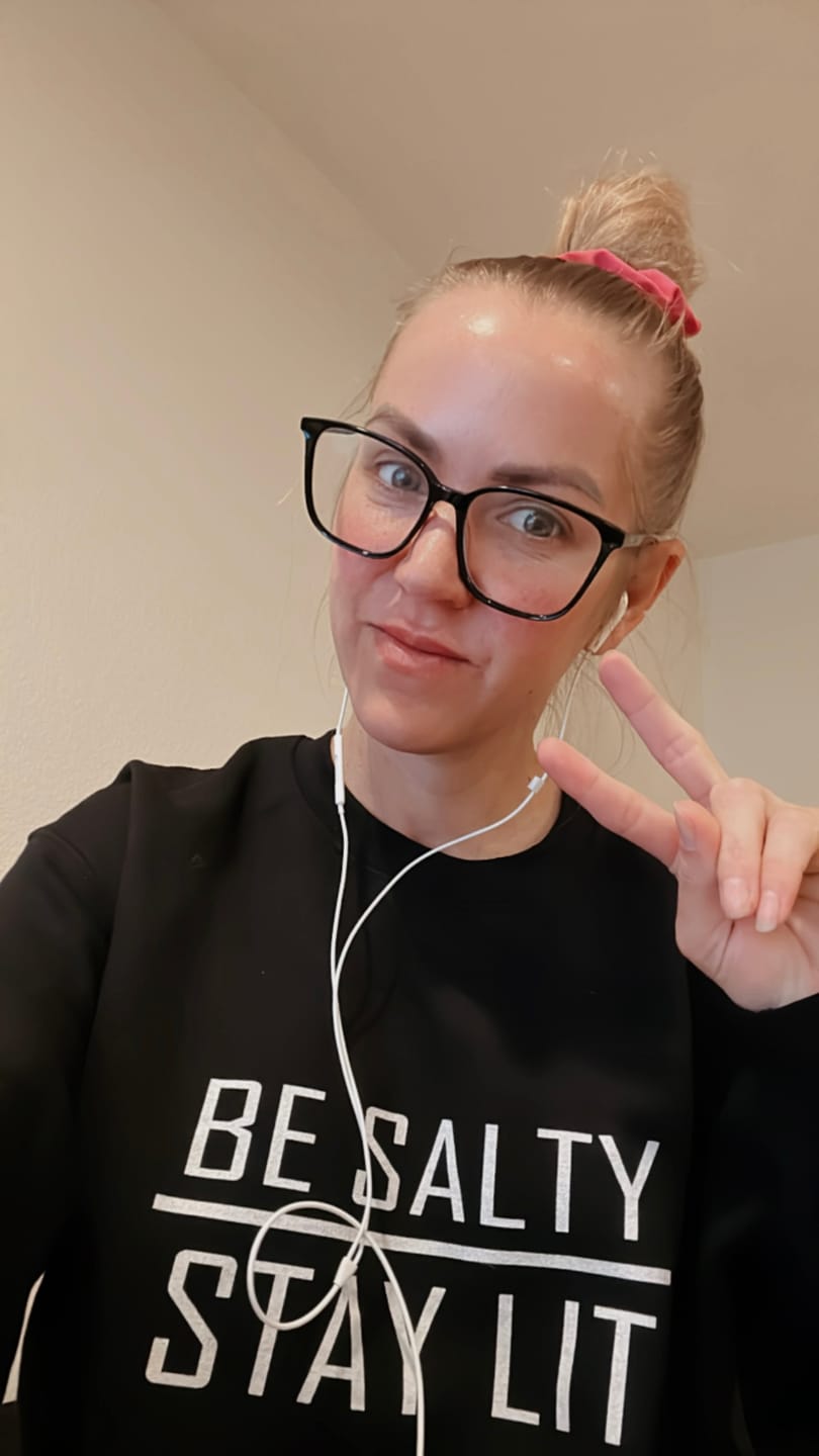 Customer photo review of Be Salty Stay Lit - Matthew 5:13-15 Unisex Christian Sweatshirt