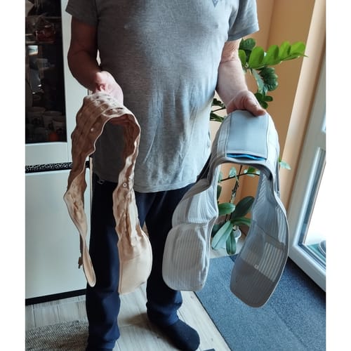 Customer photo review of Acélmerevítős Deréktámasz Hőterápiás Párnákkal