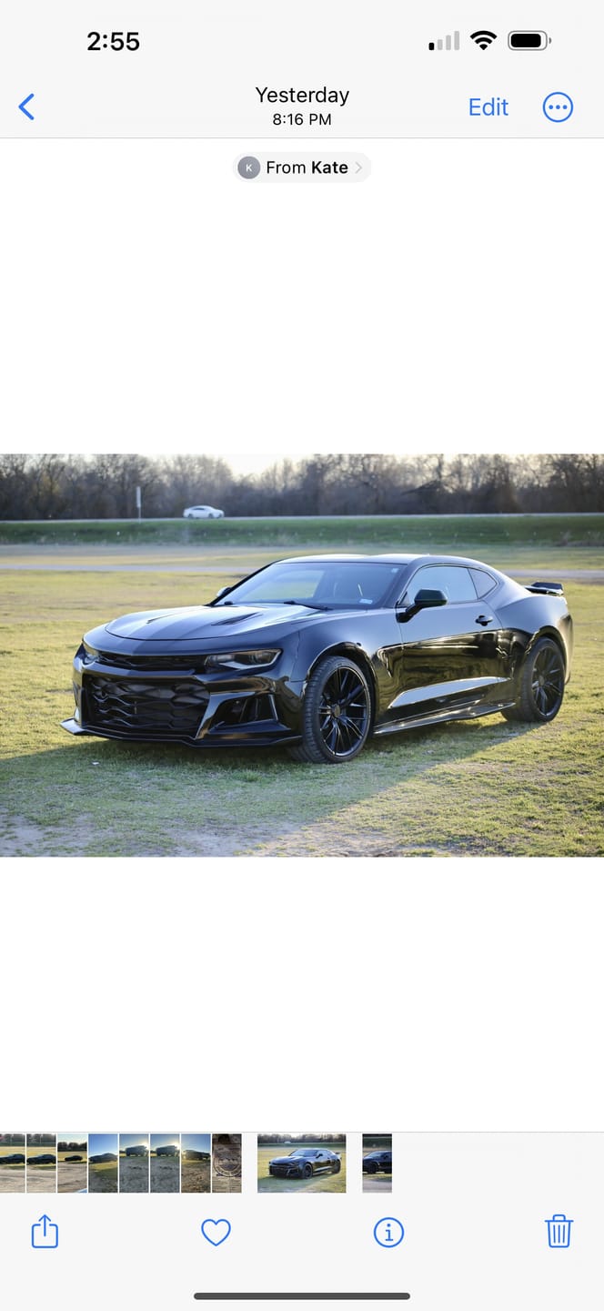 Customer photo review of 6th Gen Camaro ZL1 Conversion Side Skirts