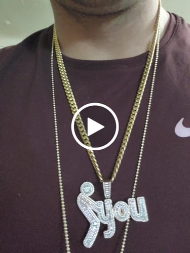 Customer video review of 10K Yellow Gold Miami Cuban Chain Lightweight