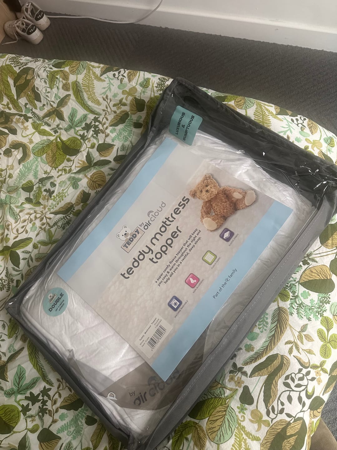 Customer photo review of Teddy Mattress Topper