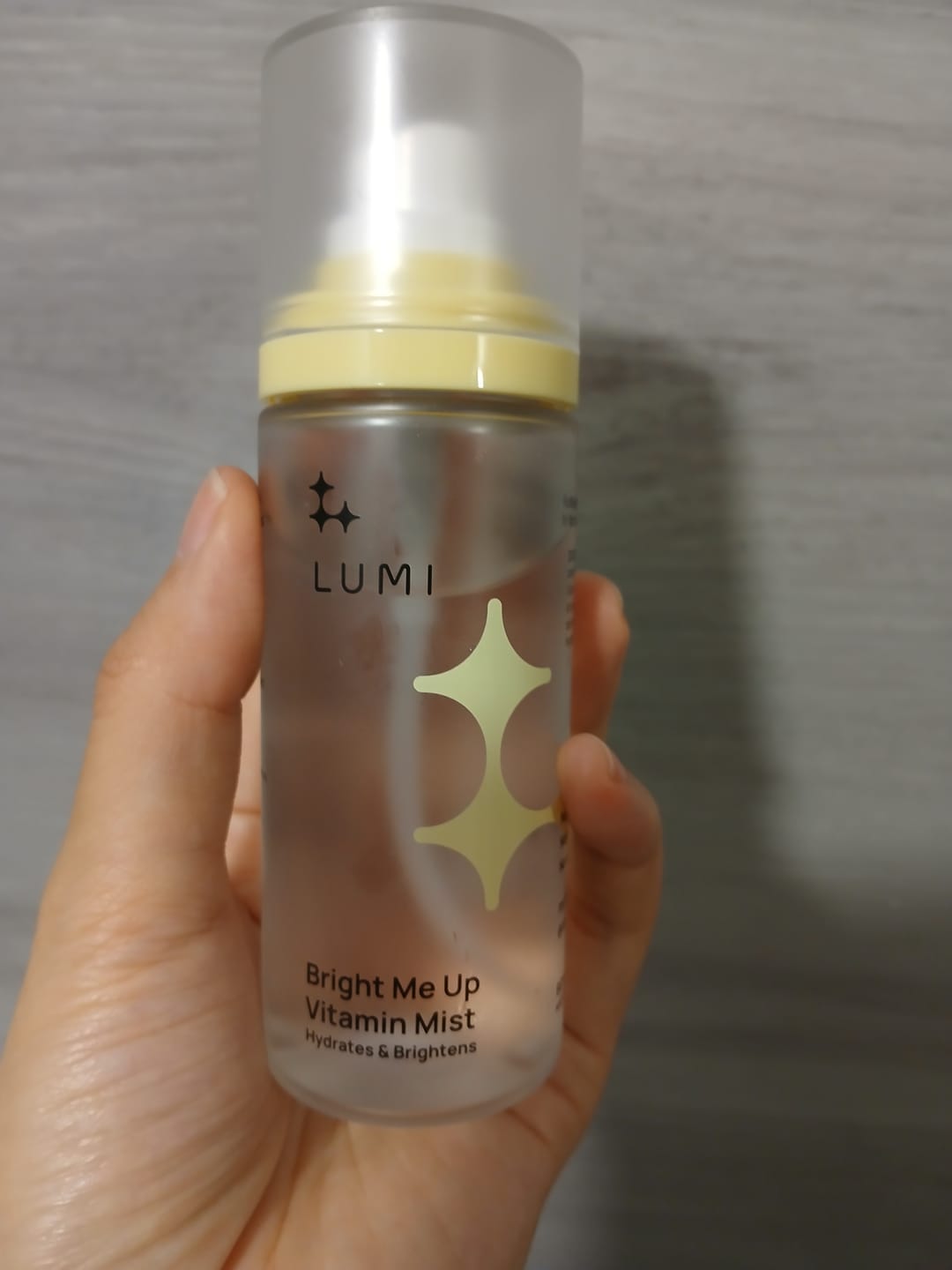 Customer photo review of Bright Me Up Vitamin Mist