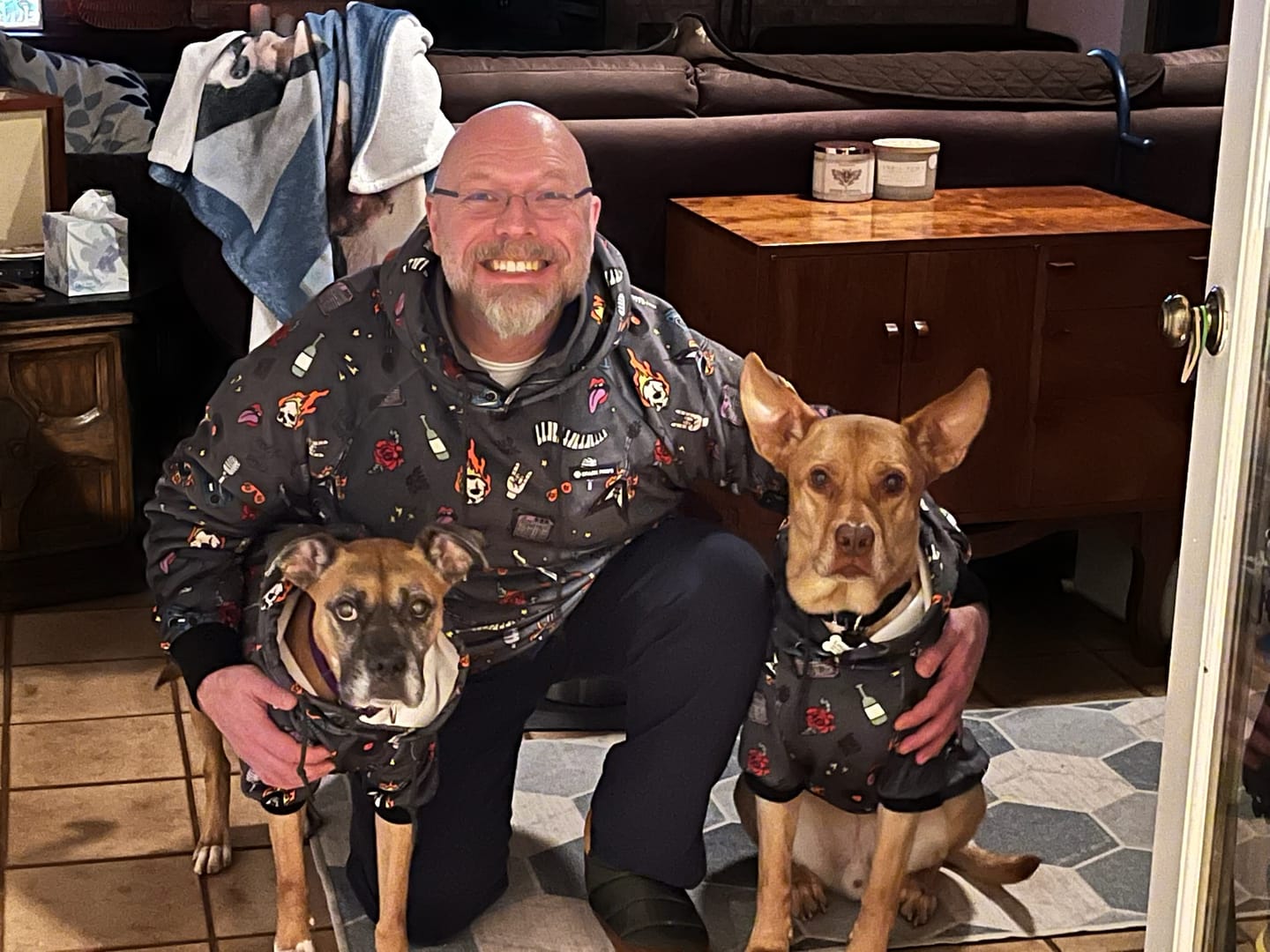 Customer photo review of Rock and Roll Human Hoodie
