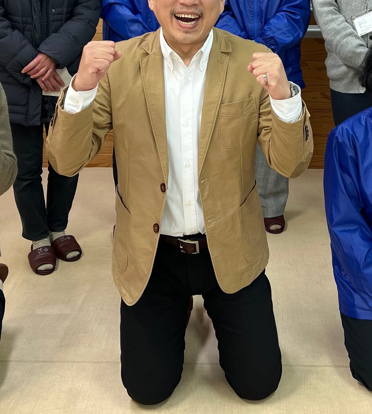 Customer photo review of 裏チェック柄　コットンブレザージャケット