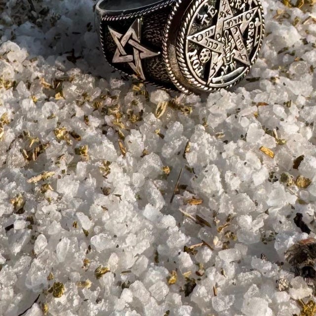 Customer photo review of 925 Sterling Silver Tetragrammaton Ring