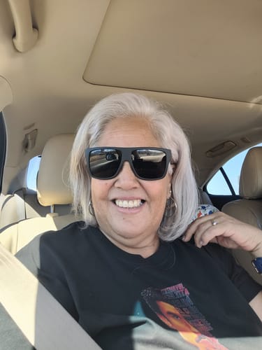 Customer photo review of Aria  Earrings