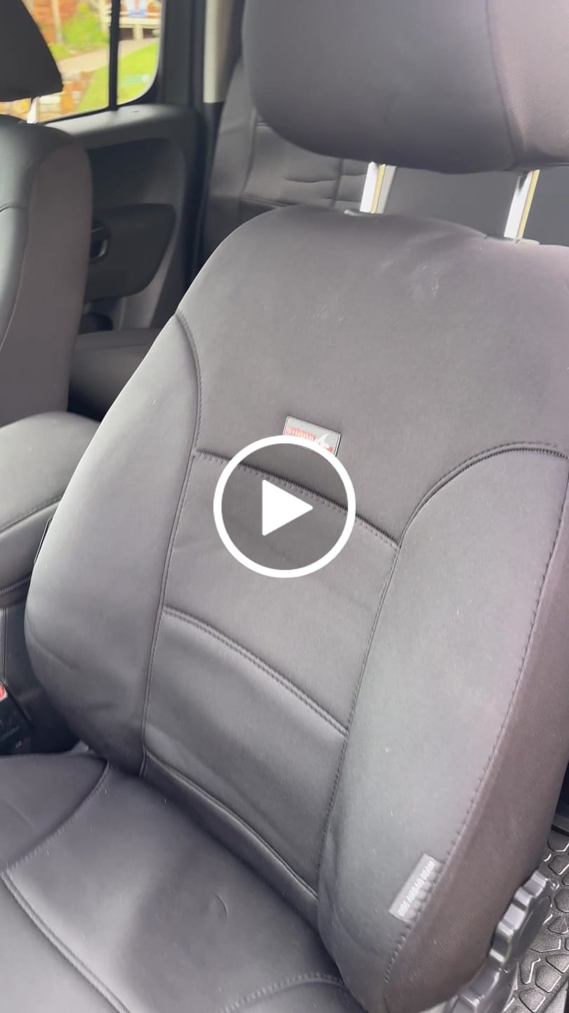 Customer video review of Sharkskin Seat Covers for Volkswagen Amarok 2H Dual Cab (02/2011- 05/2023)