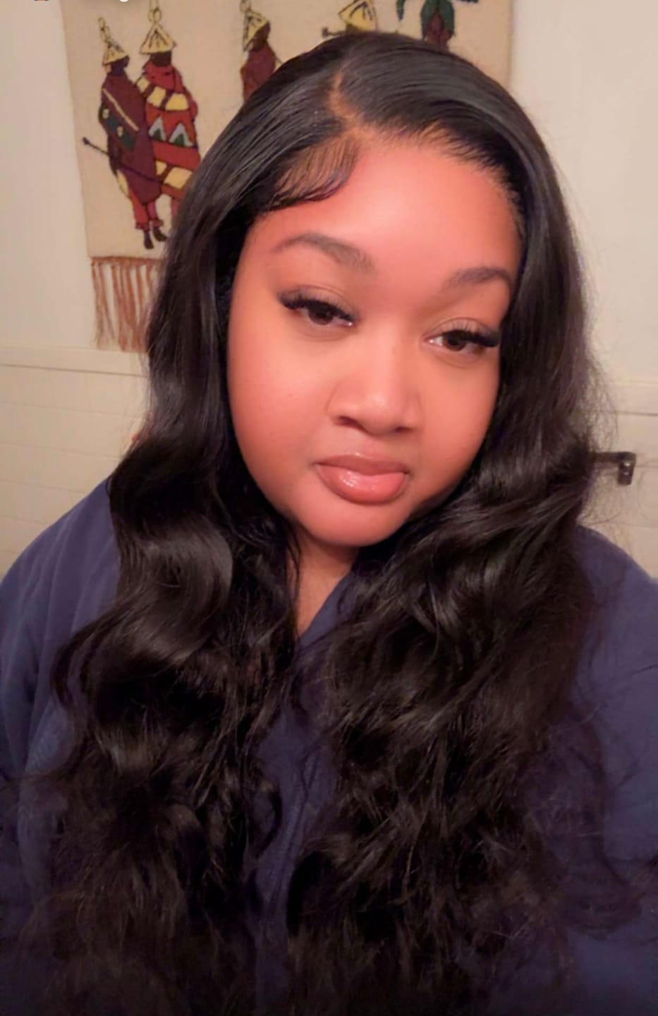 Customer photo review of Wavymy Body Wave Pre-bleached Wear Go Glueless HD Lace Wigs 4x6 Lace Closure Wigs 180% Density