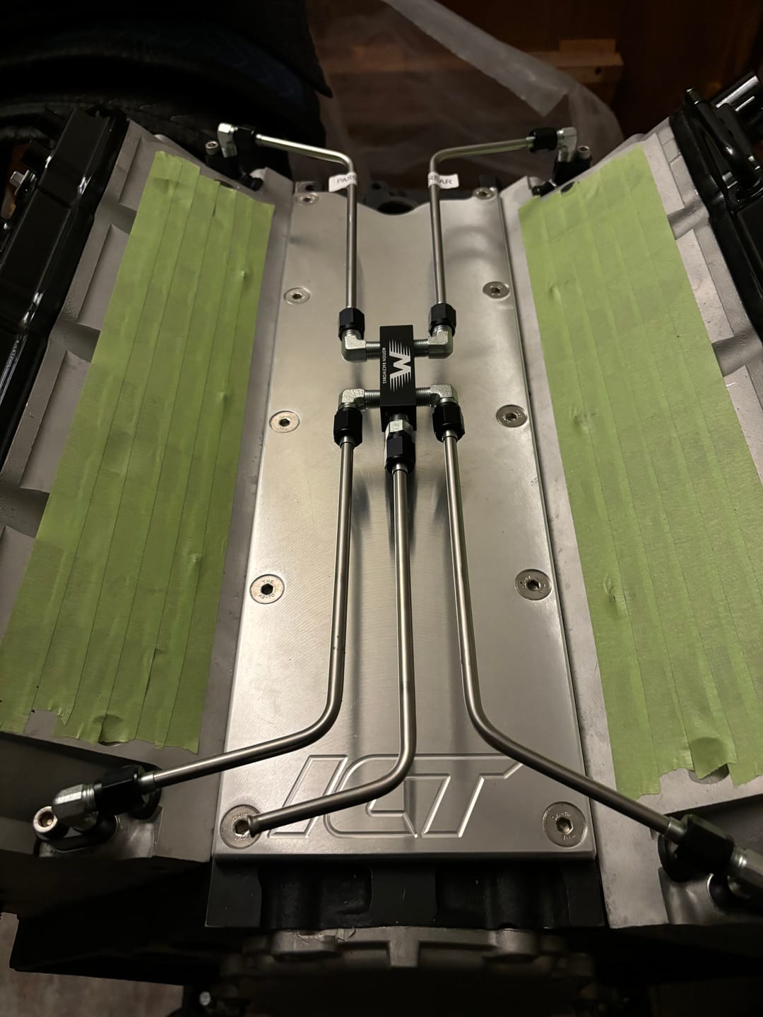 Customer photo review of Motion Raceworks LS Stainless Coolant Crossover Steel Steam Vent Kit 10-10005