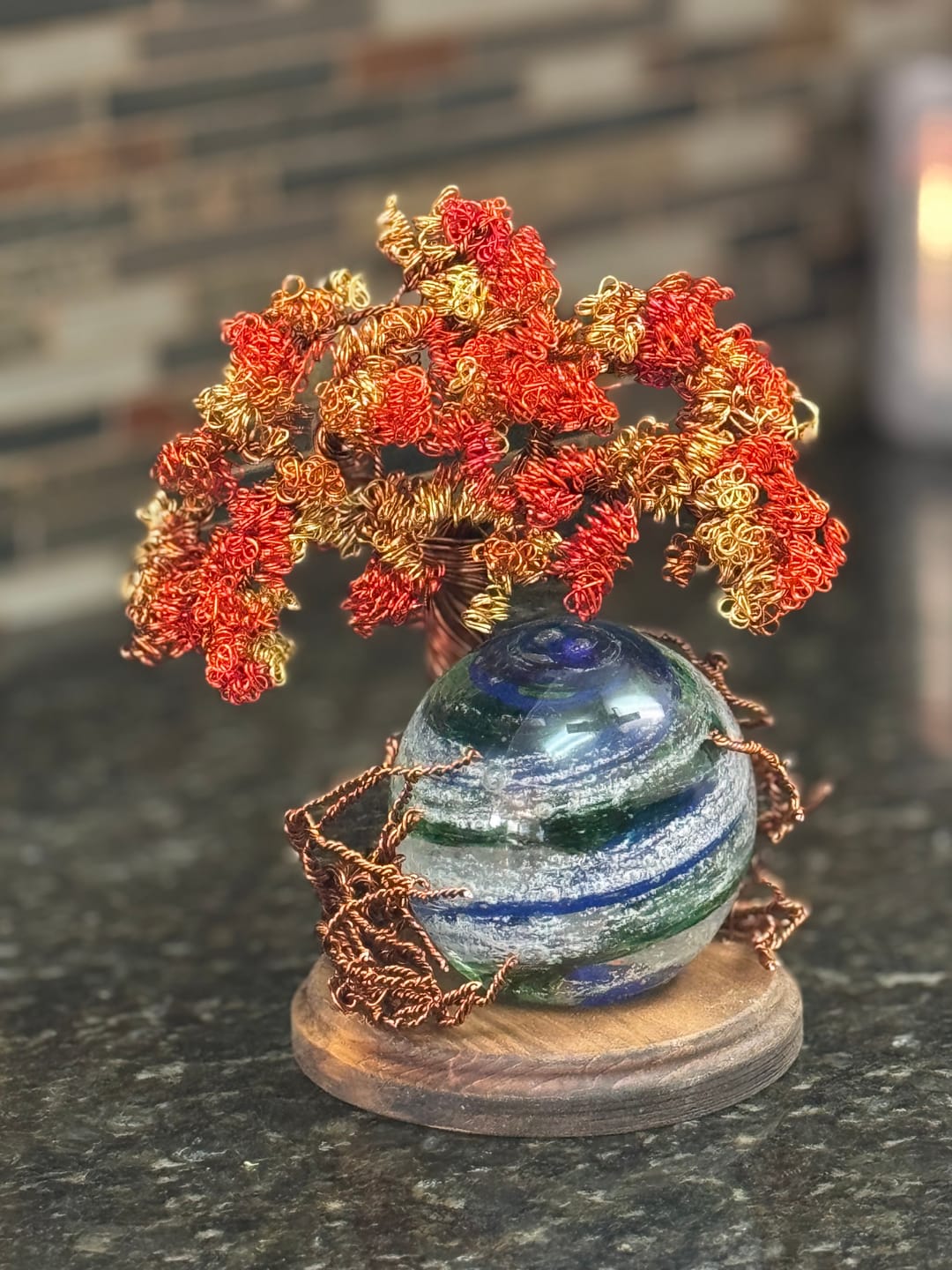 Customer photo review of Autumn Sunshine Tree Of Life with Tranquil Swirl