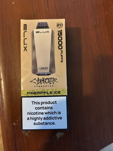 Customer photo review of ELUX - CyberOver - 15000 Bouffées - 2% de nicotine - Puff Jetable / Disposable