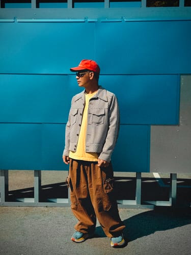 Customer photo review of Retro Casual Cargo Pants