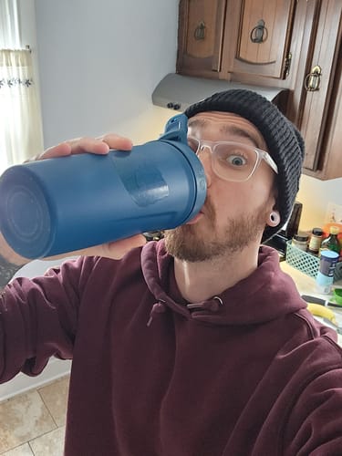 Customer photo review of Whey Protein Isolate with Organic Vanilla