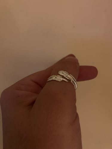 Customer photo review of Feather From An Angel Ring