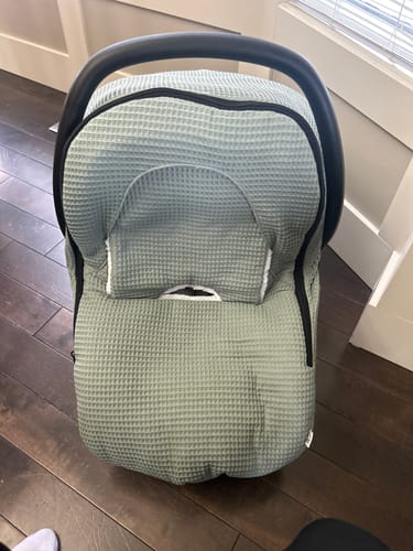 Customer photo review of Winter Waffle Cover - Sage