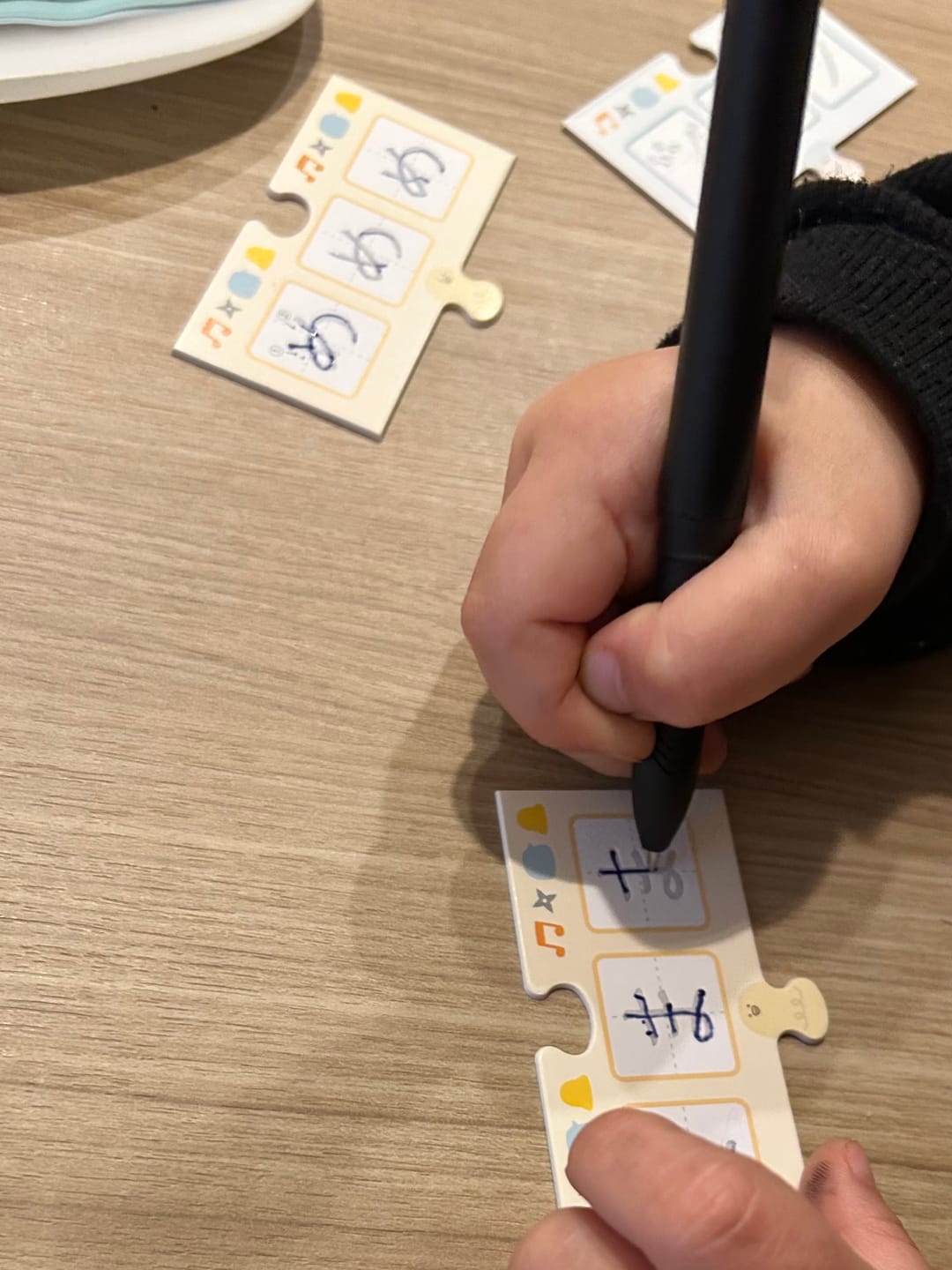 Customer photo review of 文字が消える!? まほうのドリル「お名前とっくん！」