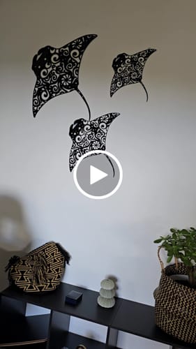 Customer video review of Mandala Stingray Wall Art
