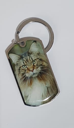 Customer photo review of Personalized Pet Keychain