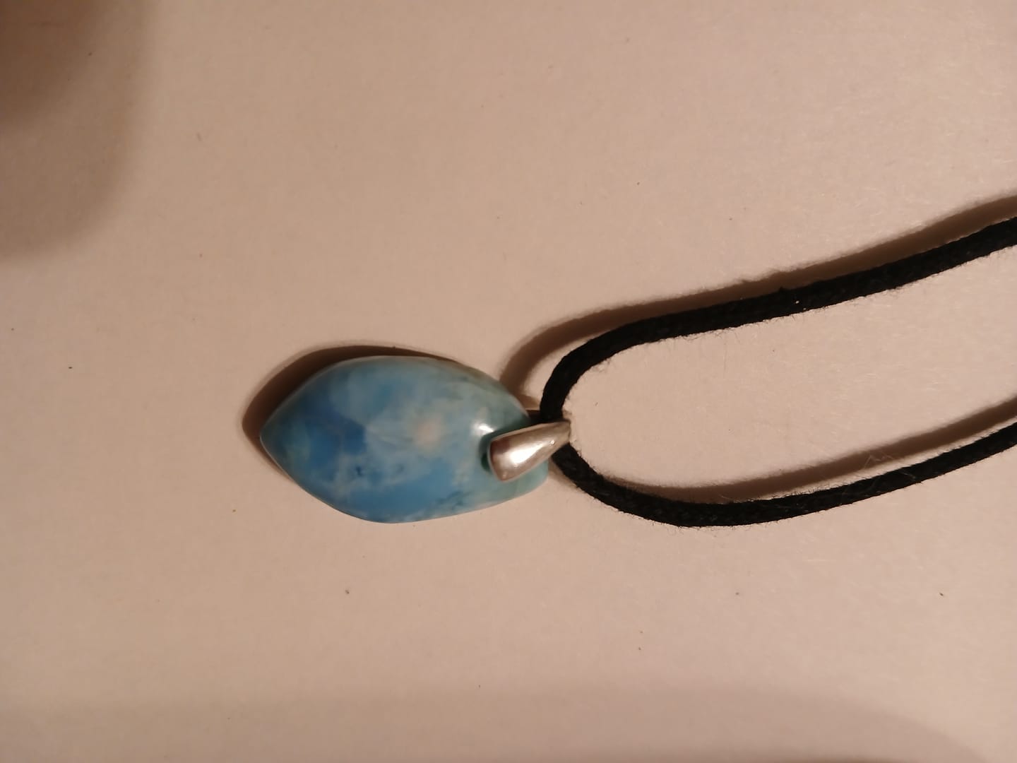 Customer photo review of Larimar pendentif