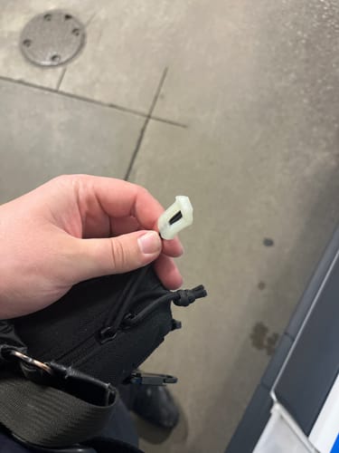 Customer photo review of Ghost Glow Zipper EDC Pull Tabs | ONE SHEAR®