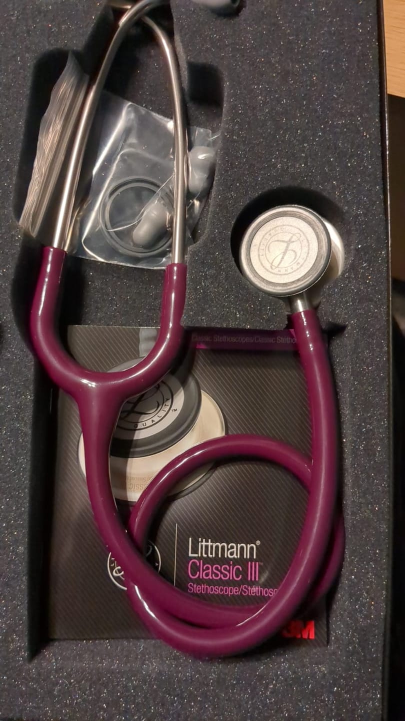 Customer photo review of Littmann Classic III Monitoring Stethoscope: Plum 5831