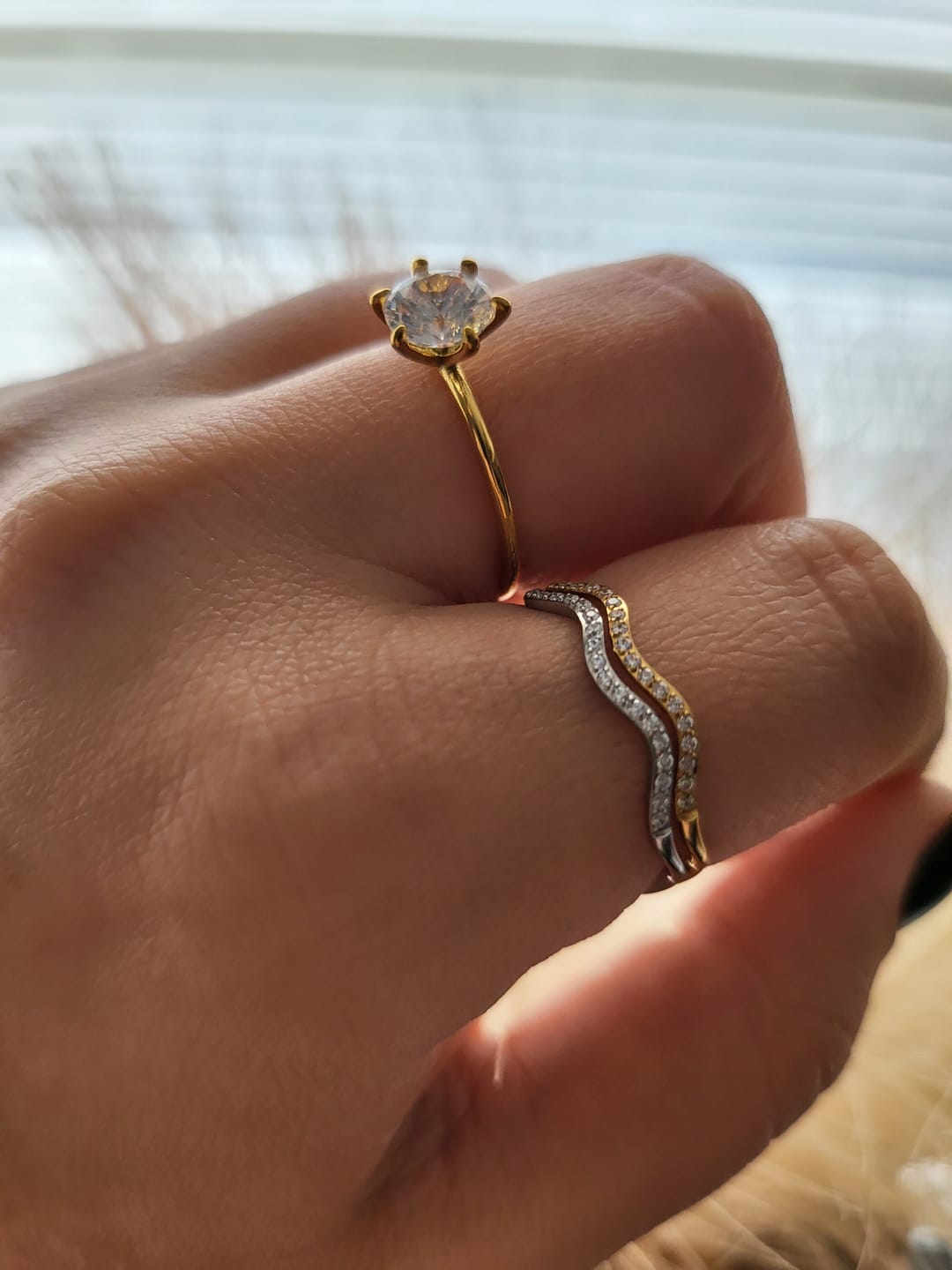 Customer photo review of Wavy Ring | 18K vergoldet