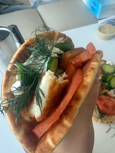 Customer photo review of Traditional Greek Pita Bread – 10 Soft Rounds (16 cm) | Vegetarian-Friendly