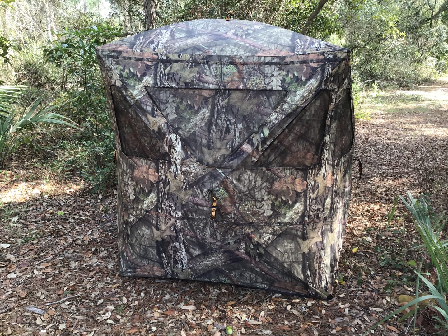 Customer photo review of Rhino 100 Ground Blind Mossy Oak Break Up Country Camouflage