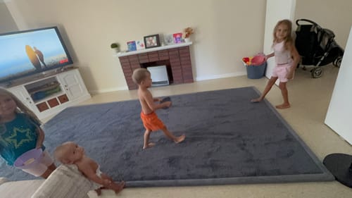 Customer photo review of The Mellow Mat® LUX Edition (Soft Touch Sensory Tatami Rug)