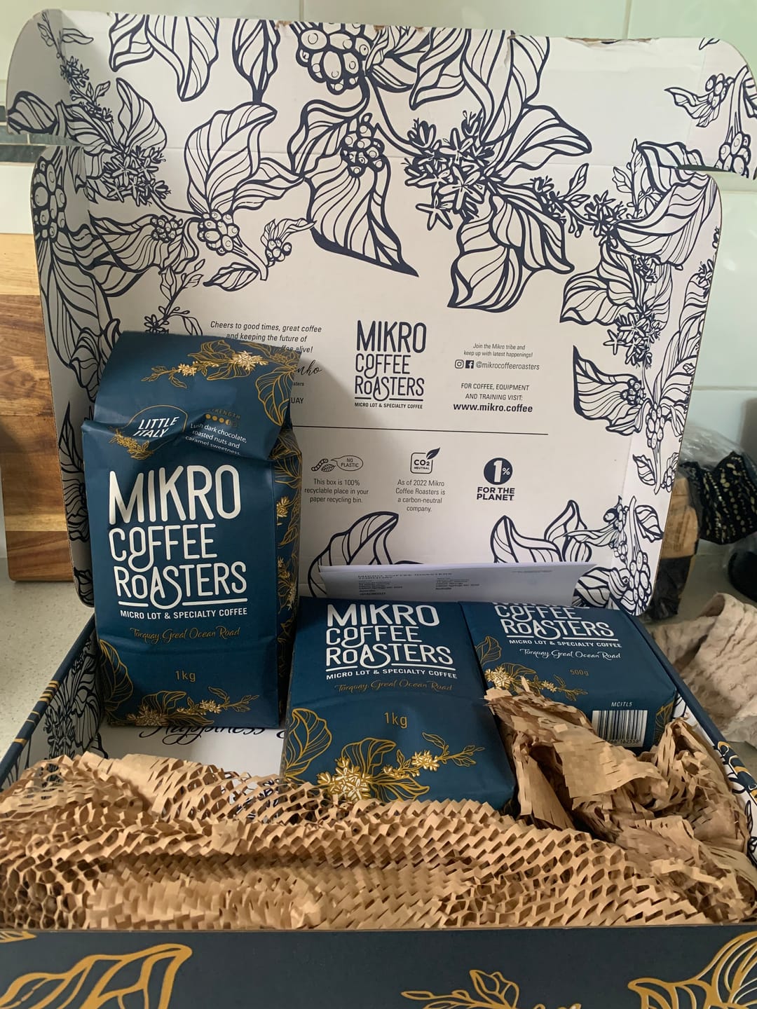 Customer photo review of Mikro Coffee Roasters Value Pack - Buy 2kg Get 500g Bonus