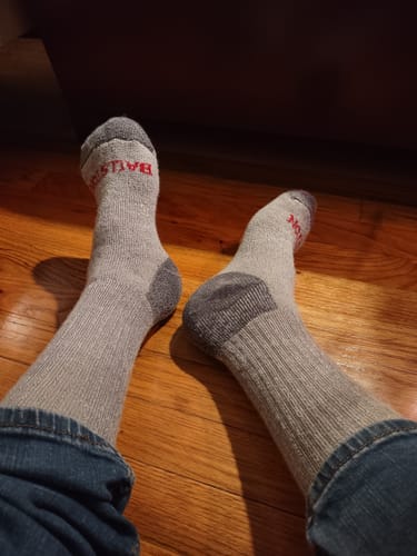 Customer photo review of Ballston 83% Wool Heavyweight Expedition Weight Hunting Socks - 3 Pairs for Men and Women