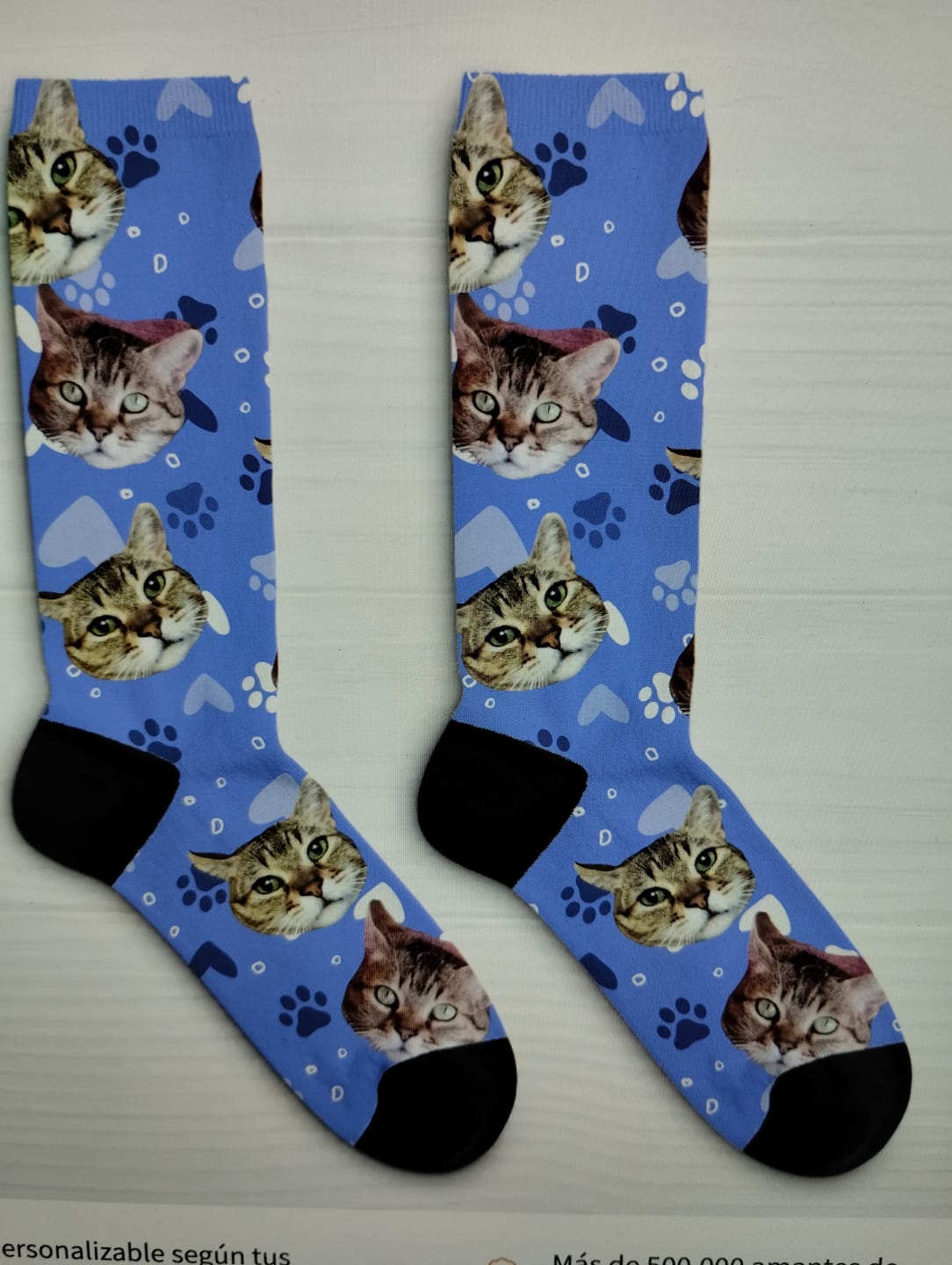 Customer photo review of Foto - Calcetines personalizados
